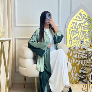 Abaya verte (2 pièces)