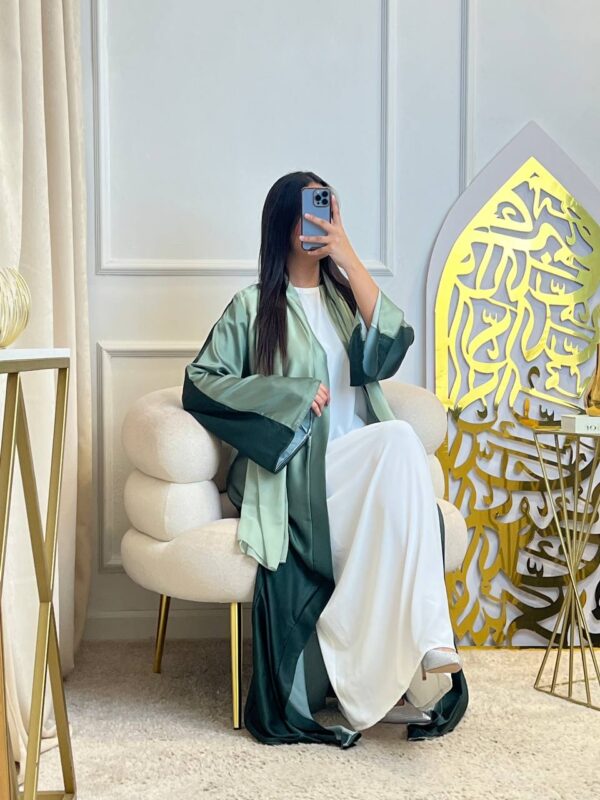 Abaya verte (2 pièces)
